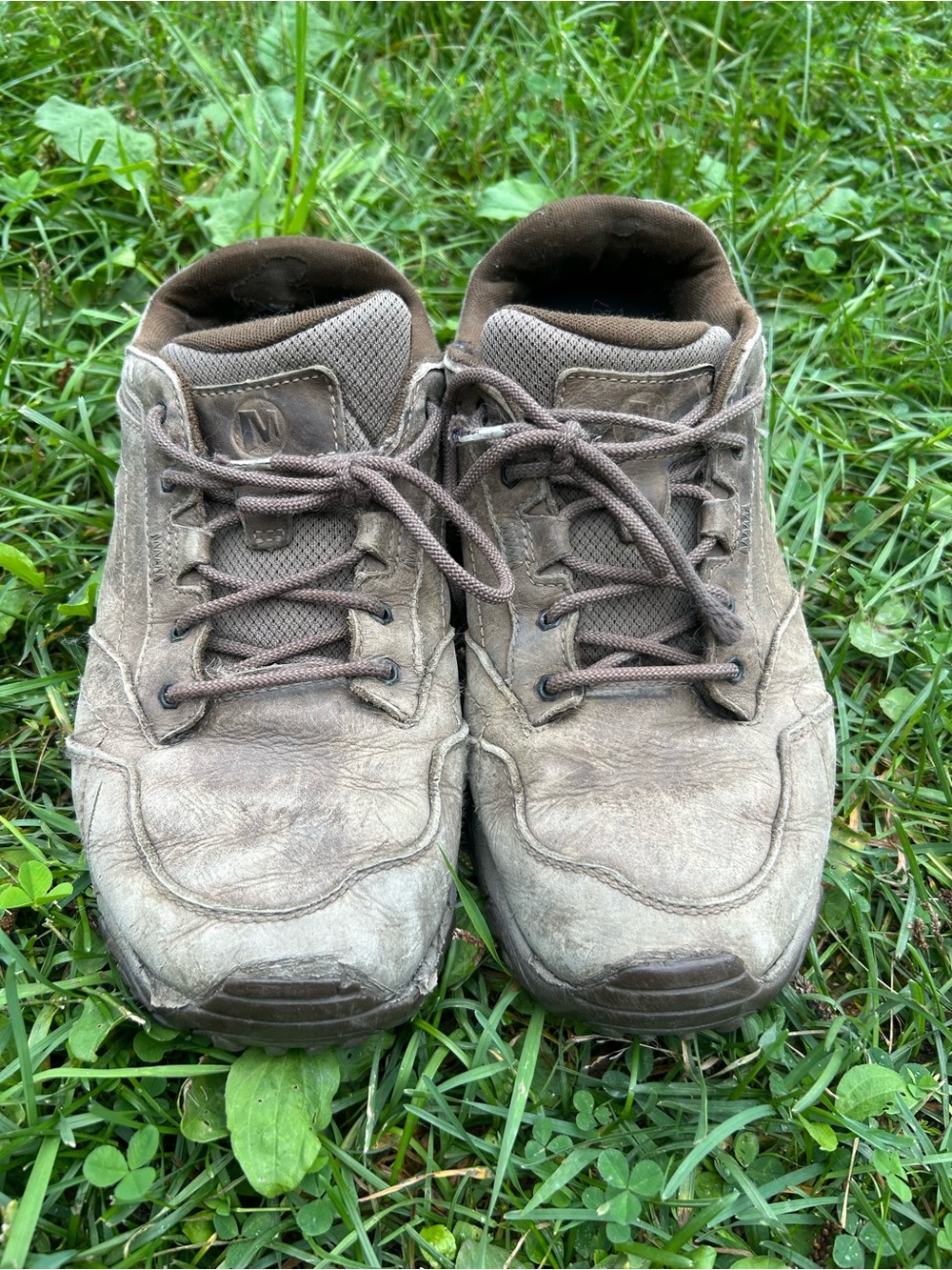 Merrell Men's Brown/Tan Lace-Up Hiking Sneakers